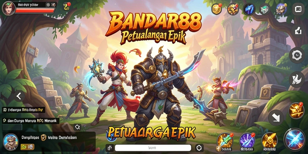 Tampilan menakjubkan dari gameplay RPG BANDAR88 yang mengasyikkan.