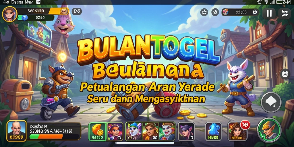 Screenshot utama BULANTOGEL menampilkan gameplay Arcade yang seru.
