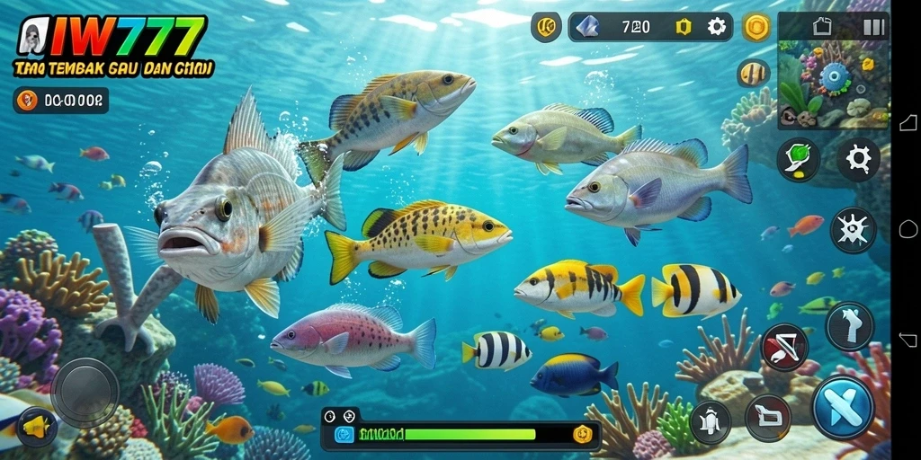 Tampilan gameplay IW777 yang memukau dalam Tembak Ikan.