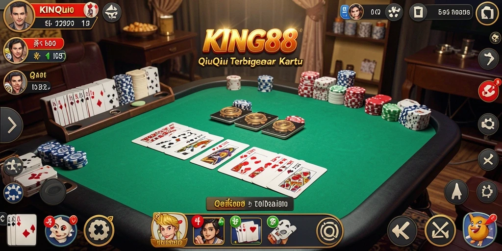 Tampilan gameplay QiuQiu yang mendebarkan dan interaktif.