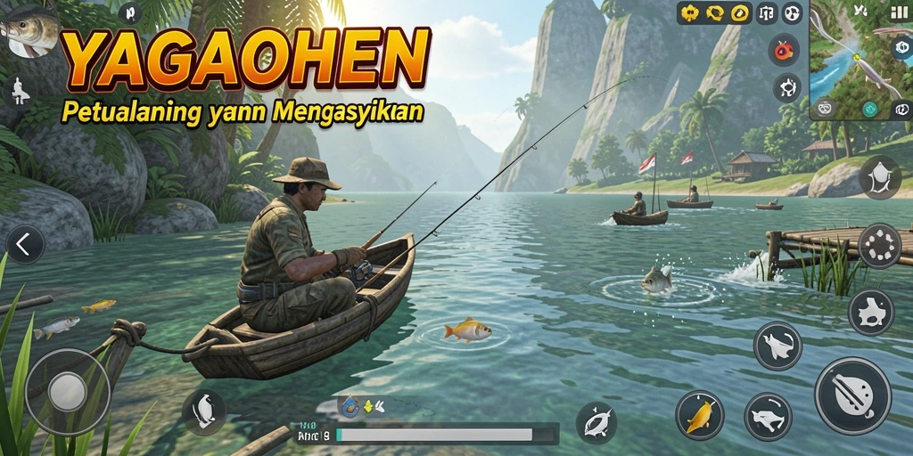 Tangkapan ikan besar dalam gameplay YAGAOHEN yang menegangkan.