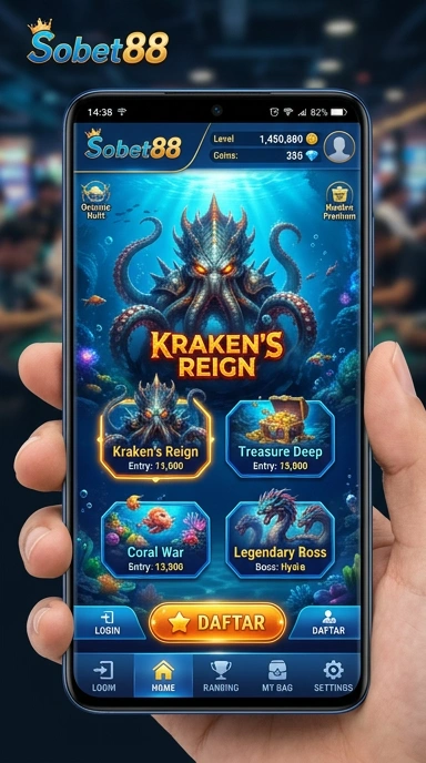 Menu navigasi sederhana di sobet88.
